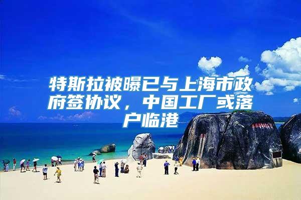特斯拉被曝已与上海市政府签协议，中国工厂或落户临港