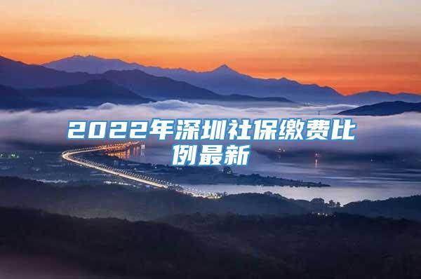 2022年深圳社保缴费比例最新