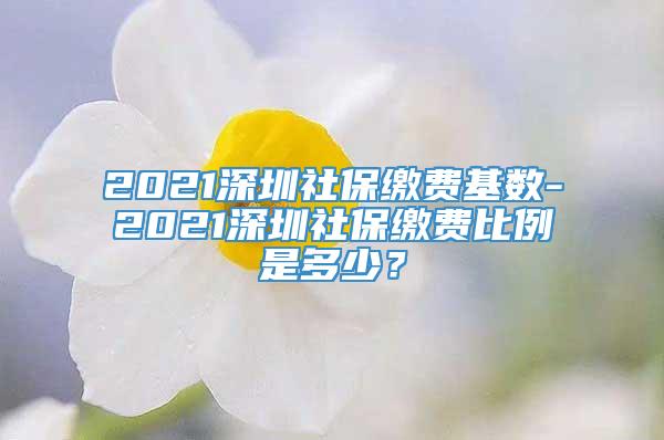 2021深圳社保缴费基数-2021深圳社保缴费比例是多少？