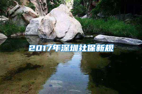 2017年深圳社保新规