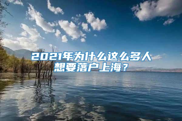 2021年为什么这么多人想要落户上海？