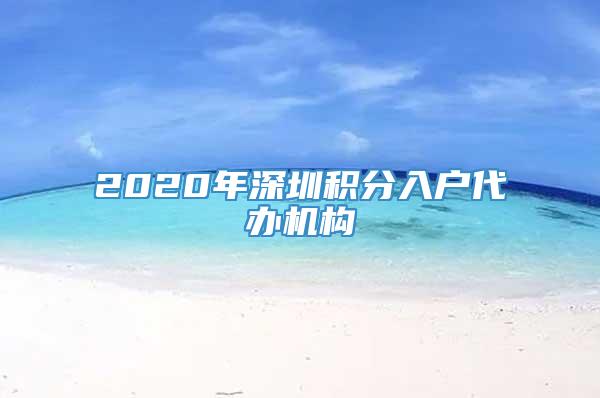 2020年深圳积分入户代办机构