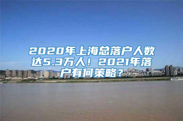 2020年上海总落户人数达5.3万人！2021年落户有何策略？