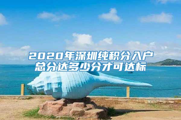 2020年深圳纯积分入户总分达多少分才可达标