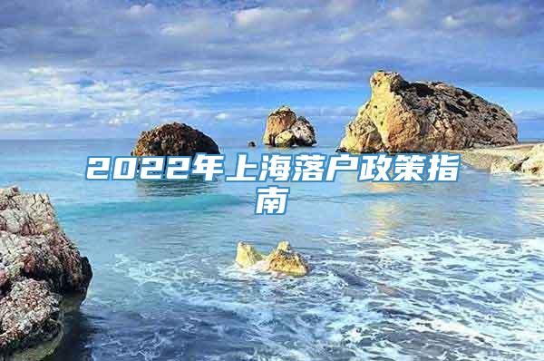 2022年上海落户政策指南