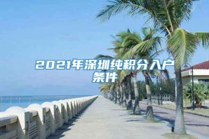2021年深圳纯积分入户条件