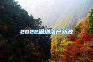 2022深圳落户新政