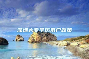 深圳大专学历落户政策