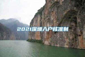 2021深圳入户核准制