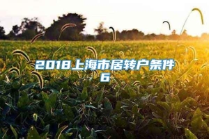 2018上海市居转户条件6