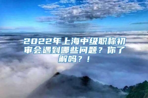 2022年上海中级职称初审会遇到哪些问题？你了解吗？!