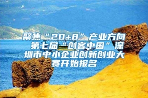 聚焦“20+8”产业方向 第七届“创客中国”深圳市中小企业创新创业大赛开始报名