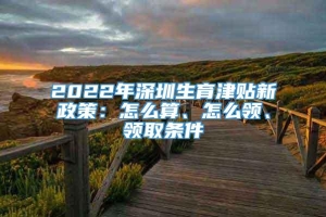 2022年深圳生育津贴新政策：怎么算、怎么领、领取条件