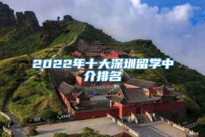 2022年十大深圳留学中介排名