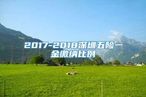 2017-2018深圳五险一金缴纳比例