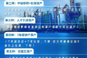 2022年上海发布了最新的落户政策调整