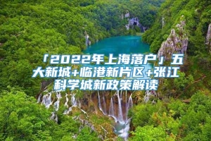 「2022年上海落户」五大新城+临港新片区+张江科学城新政策解读