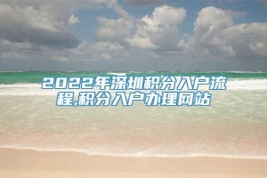 2022年深圳积分入户流程,积分入户办理网站