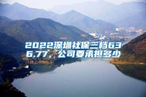 2022深圳社保三档636.77，公司要承担多少