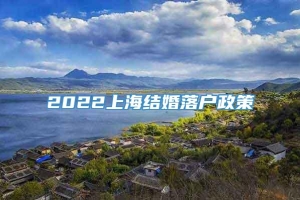 2022上海结婚落户政策