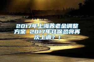 2017年上海养老金调整方案 2017年社保恐将再次上调？！