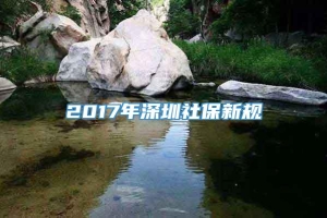 2017年深圳社保新规