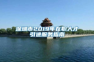 深圳市2019年在职人才引进服务指南