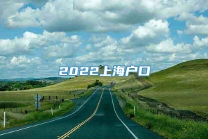 2022上海户口