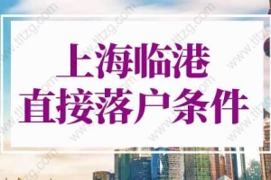 2022年上海临港直接落户条件，上海落户细则已定！