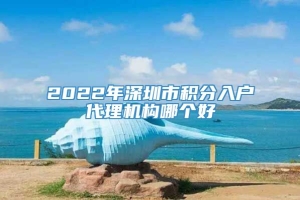 2022年深圳市积分入户代理机构哪个好