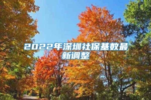 2022年深圳社保基数最新调整