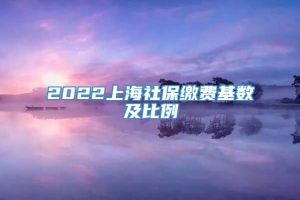 2022上海社保缴费基数及比例