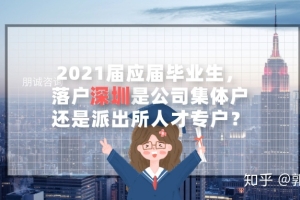 2021届应届毕业生，落户深圳是公司集体户还是派出所人才专户
